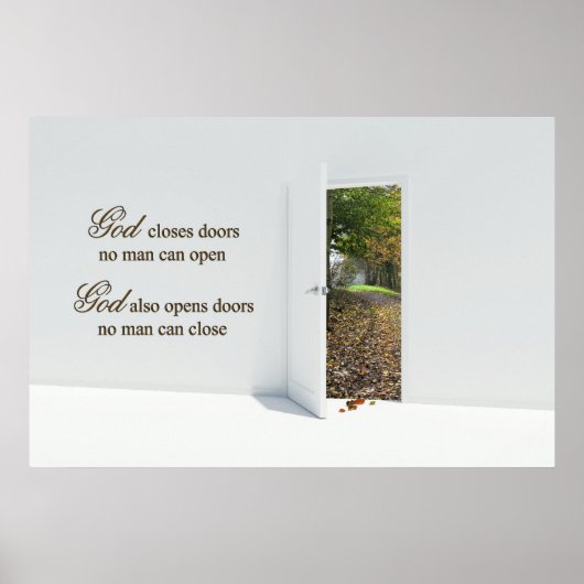 Herbsttür Poster (Vorne)