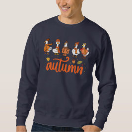Herbsttypografie-Enten Grafischer, gemütlicher Fal Sweatshirt