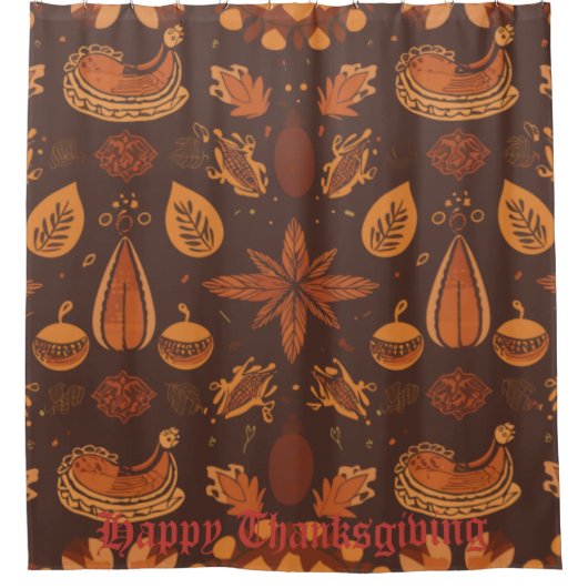 Herbstüberfluss Duschvorhang (Vorderseite)