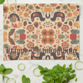 Herbstüberfluss Geschirrtuch (Gefaltet)