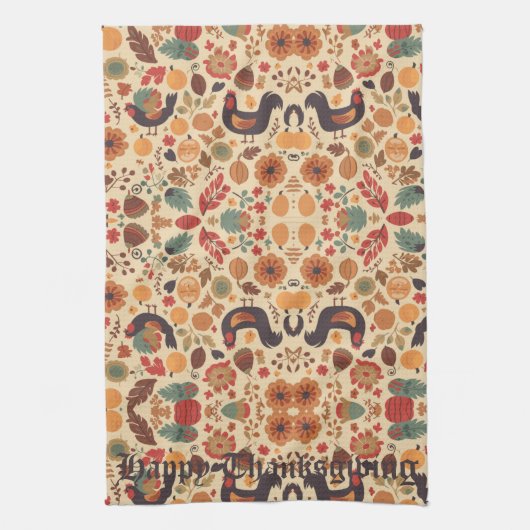 Herbstüberfluss Geschirrtuch (Vertikal)