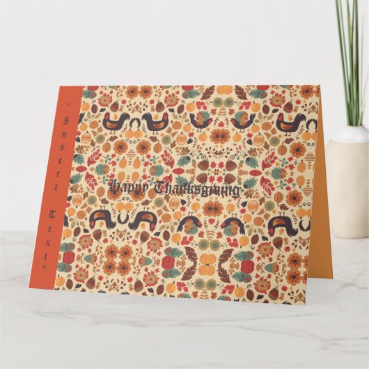 Herbstüberfluss Karte (Vorderseite)