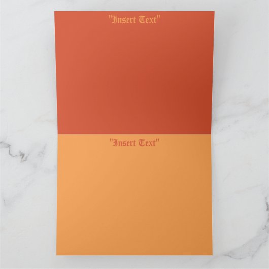 Herbstüberfluss Karte (Innenseite)