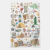 Herbstüberfluss | Rustikale Aquarellbilder Geschirrtuch (Vertikal)