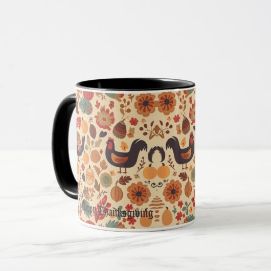 Herbstüberfluss Tasse (Vorderseite Links)