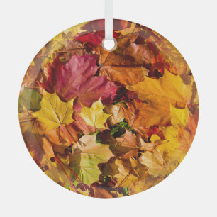 Herbstübergang: farbiges Nahtloses Array. Ornament Aus Glas
