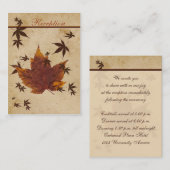 Herbstübergänge auf der älteren Papier-II-Umschlie Begleitkarte (Vorne/Hinten)