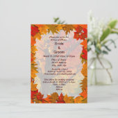 Herbstübergänge Wiese Liebe Probe Abendessen Inv Einladung (Stehend Vorderseite)