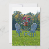 Herbstübergänge Wiese Liebe Probe Abendessen Inv Einladung (Rückseite)