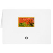 Herbstüberhang/Denken/Grußkarte (Rückseite Horizontal)