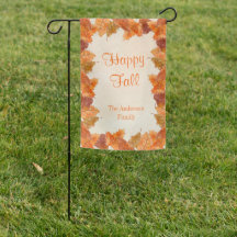 Herbstüberholt Familienname "Happy Fall"