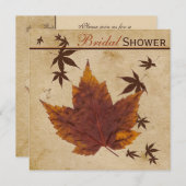 Herbstüberholungen auf dem Brautparty "IMITAT Aged Einladung (Vorne/Hinten)