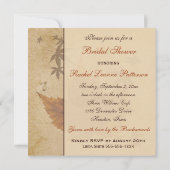 Herbstüberholungen auf dem Brautparty "IMITAT Aged Einladung (Rückseite)