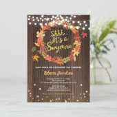 Herbstüberraschung Pensionierung Party Erntedank r Einladung (Stehend Vorderseite)