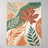 Herbstummel: Eine Abstrakte botanische Reise Poster (Vorne)