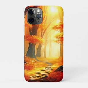 Herbstummel: Feuriger Waldweg Case-Mate iPhone Hülle