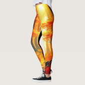 Herbstummel: Feuriger Waldweg Leggings (Links)