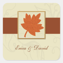 HerbstUmschlag Aufkleber