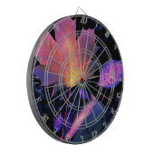 Herbstuntergang in Neon Dartscheibe (Vorderseite Links)