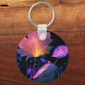 Herbstuntergang in Neon Schlüsselanhänger (Vorderseite)