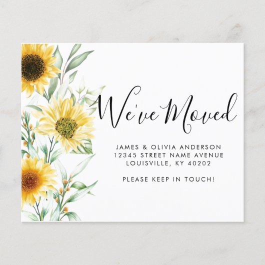 Herbstuntergang Sonnenblume, die wir bewegen (Vorderseite)