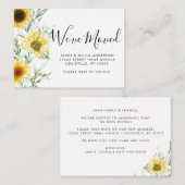 Herbstuntergang Sonnenblume, die wir bewegen Mitteilungskarte (Vorne/Hinten)