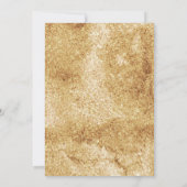 Herbstuntergang Weißes Probe Abendessen Einladung (Rückseite)