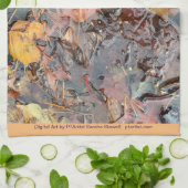 Herbstuntergänge im Regen Geschirrtuch (Gefaltet)