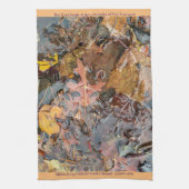 Herbstuntergänge im Regen Geschirrtuch (Vertikal)