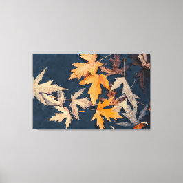 Herbstuntergänge im Wasser Leinwanddruck