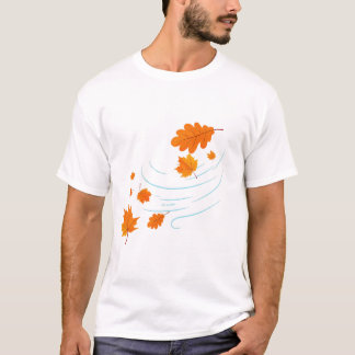 Herbstuntergänge im Wind: Elegantes Design für Ins T-Shirt