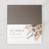 Herbstunterkünfte & Erntedank Platzkarte (Außenseite Aufgefaltet)