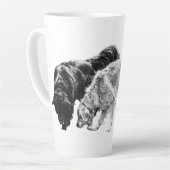 Herbstunternehmen im Schatten Milchtasse (Linke Ecke)