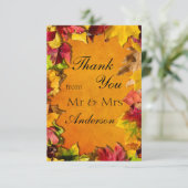 Herbstunterschiede 1 dankeskarte (Stehend Vorderseite)