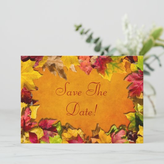 Herbstunterschiede 1 einladung (Stehend Vorderseite)