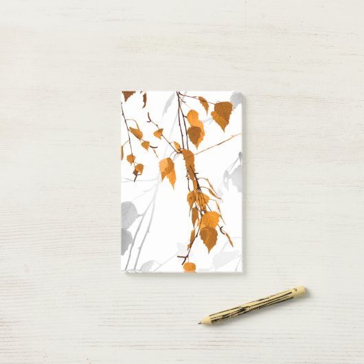 Herbstunterschiede 2 post-it klebezettel (Auf Schreibtisch)