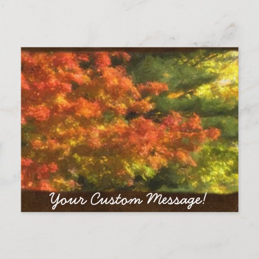 Herbstunterschiede 7 postkarte (Vorderseite)