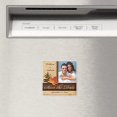 Herbstunterschiede bei älteren Fotos Save the Date Magnet (In Situ (Geschirrspüler))