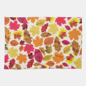 Herbstunterschiede in Herbstfarben Geschirrtuch (Horizontal)