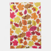 Herbstunterschiede in Herbstfarben Geschirrtuch (Vertikal)