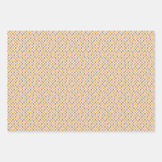 Herbstunterschiede in Rosa und Grün Geschenkpapier Set (Vorderseite 3)