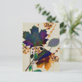 Herbstunterschiede in Royal Colors Postkarte (Stehend Vorderseite)