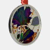 Herbstunterschiede in Royal Colors Silbernes Ornament (Rechts)