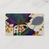 Herbstunterschiede in Royal Colors Visitenkarte (Rückseite)