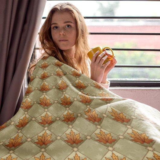 Herbstunterschiede mit Sternen Fleecedecke