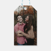 Herbstunterschiede Save the Date Geschenkanhänger (Rückseite)