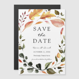Herbstunterschiede Save the Date Magneteinladung