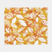 Herbstunterschiede: Vintage Wiederholung Fleecedecke (Vorderseite (Horizontal))