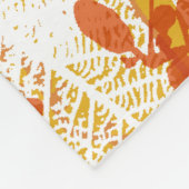 Herbstunterschiede: Vintage Wiederholung Fleecedecke (Ecke)