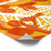 Herbstunterschiede: Vintage Wiederholung Poster (Ecke)